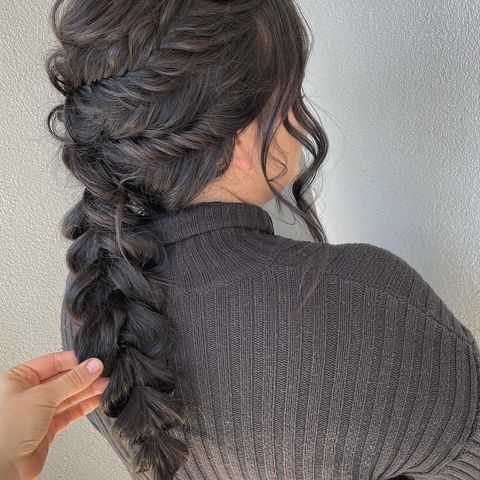 intricate style with multiple braids